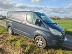 Ford Transit Custom 2.2 TDCi L1H1 — 3 zitplaatsen — Syncro, Auto's, Euro 5, Zwart, 4 cilinders, Blauw
