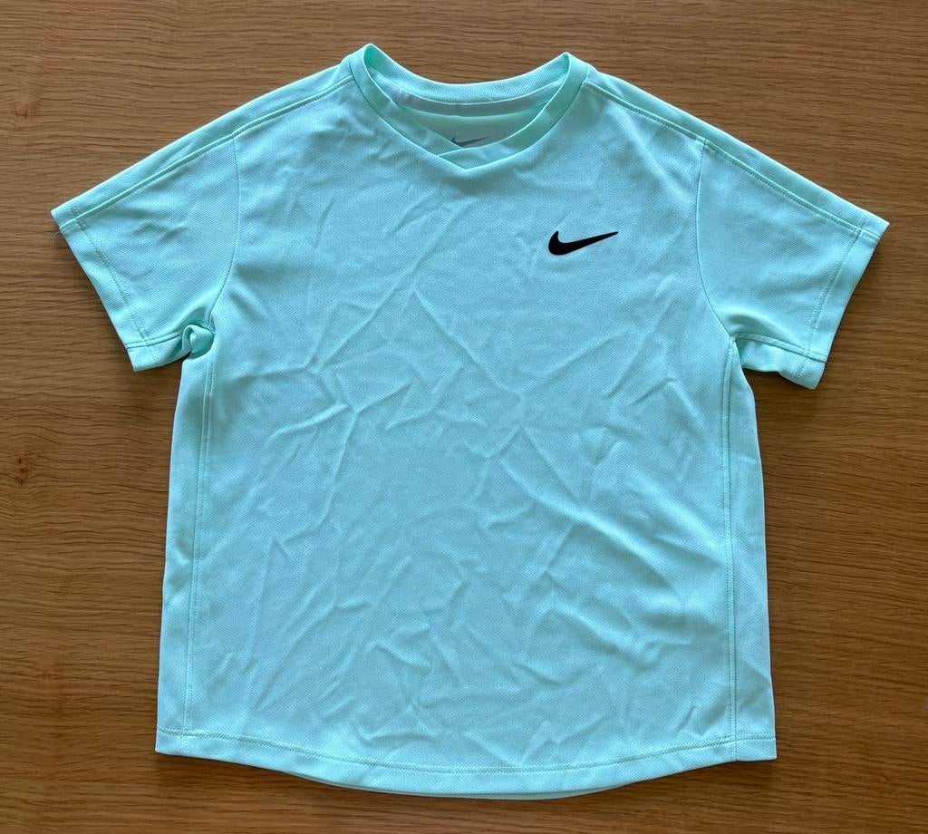 T-shirt de sport / Tennis turquoise clair / vert d’eau, Sports & Fitness, Tennis, Enlèvement ou Envoi, Comme neuf, Vêtements, Nike