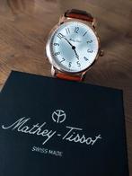 montre pour homme, Mathey-Tissot avec bracelet en cuir. Nouv, Enlèvement ou Envoi, Cuir, Acier, Neuf
