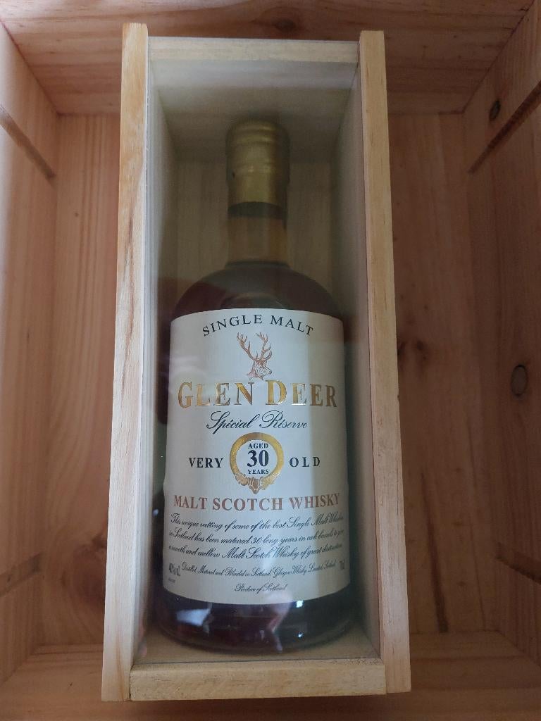Wisky Glen Deer 30 jaar speciale reservecollectie, Ophalen of Verzenden, Nieuw, Overige typen