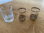 3 shot-glaasjes, Glas of Glazen, Ophalen of Verzenden, Overige stijlen, Glas