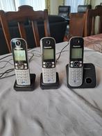 Lot de 3 téléphones fixes Panasonic, Télécoms, Enlèvement