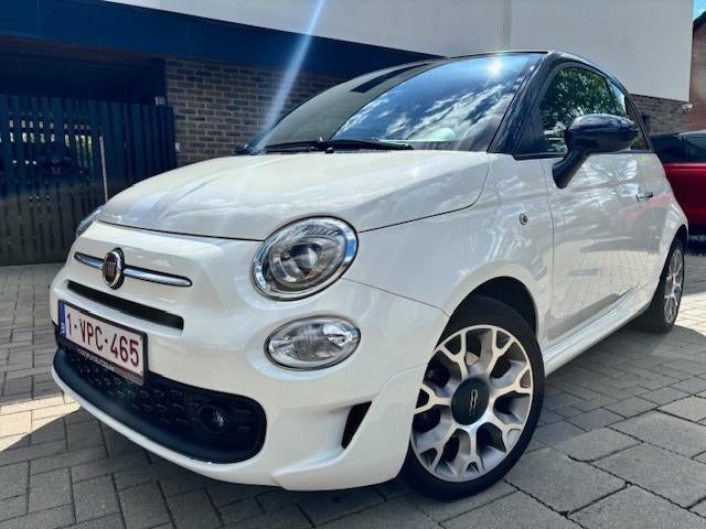 FIAT 500C cabrio | speciale editie | 2021 | 37.500 kms, Auto's, Voorwielaandrijving, Cabriolet, Leder en Stof, Wit