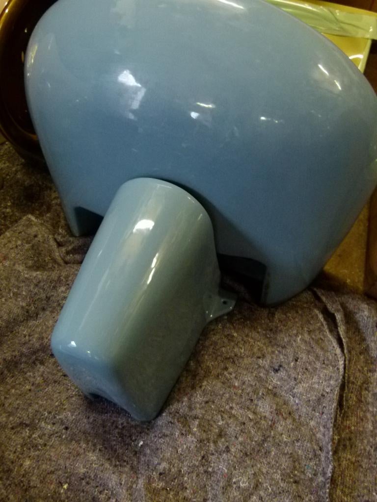 vintage  wastafel lavabo Bermuda + halfzuil 70er jaren, Collections, Enlèvement, Maison et Meubles