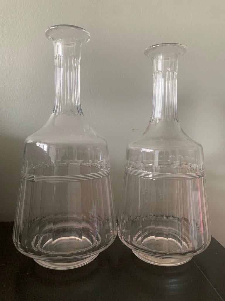 Lot de 2 carafes en verre, Enlèvement