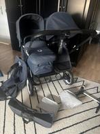Bugaboo donkey 5 duo Stormy Blue, Kinderen en Baby's, Kinderwagens en Combinaties, Bugaboo, Zo goed als nieuw, Verstelbare duwstang