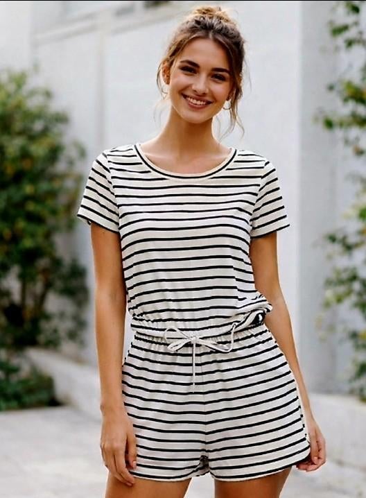 Jacqueline de Yong Zomerse Gestreepte Jumpsuit , Maat S., Vêtements | Femmes, Pyjamas, Enlèvement ou Envoi, Taille 36 (S)