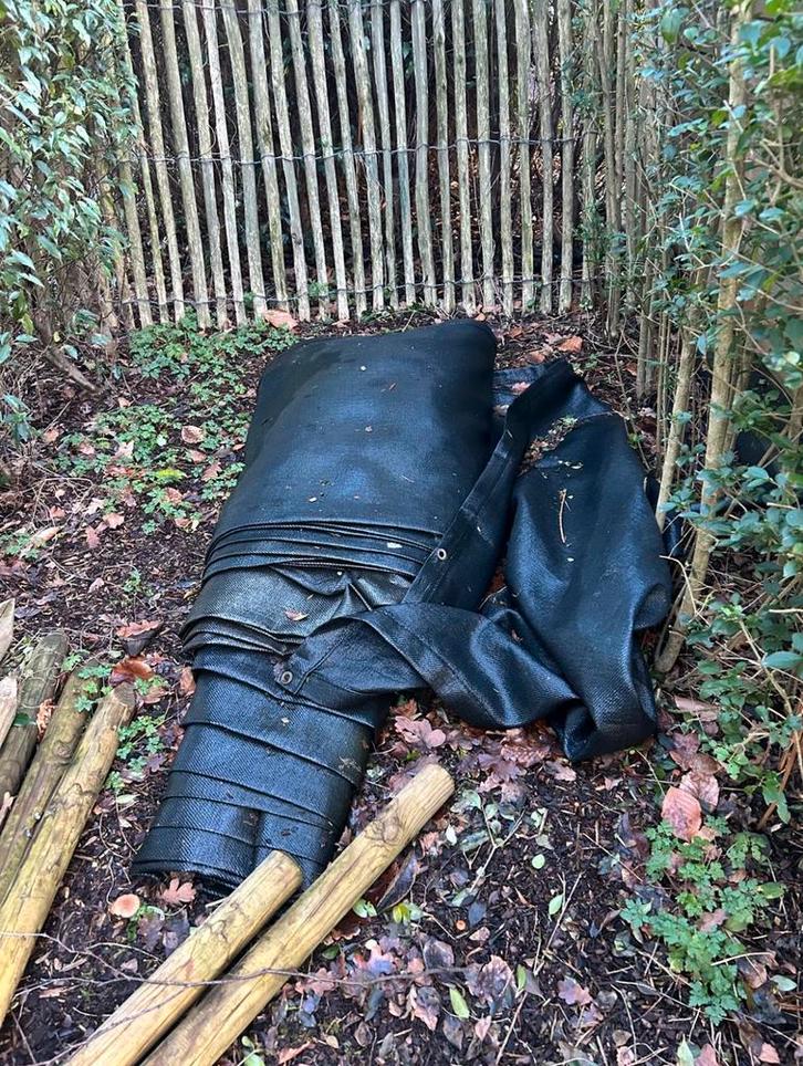 Privacydoek, goed lezen!, Tuin en Terras, Schuttingen, Gebruikt, Kunststof, 1 tot 2 meter, 6 meter of meer, Ophalen