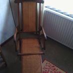 fauteuil  relax ancien en cannage et bois, Antiquités & Art, Enlèvement