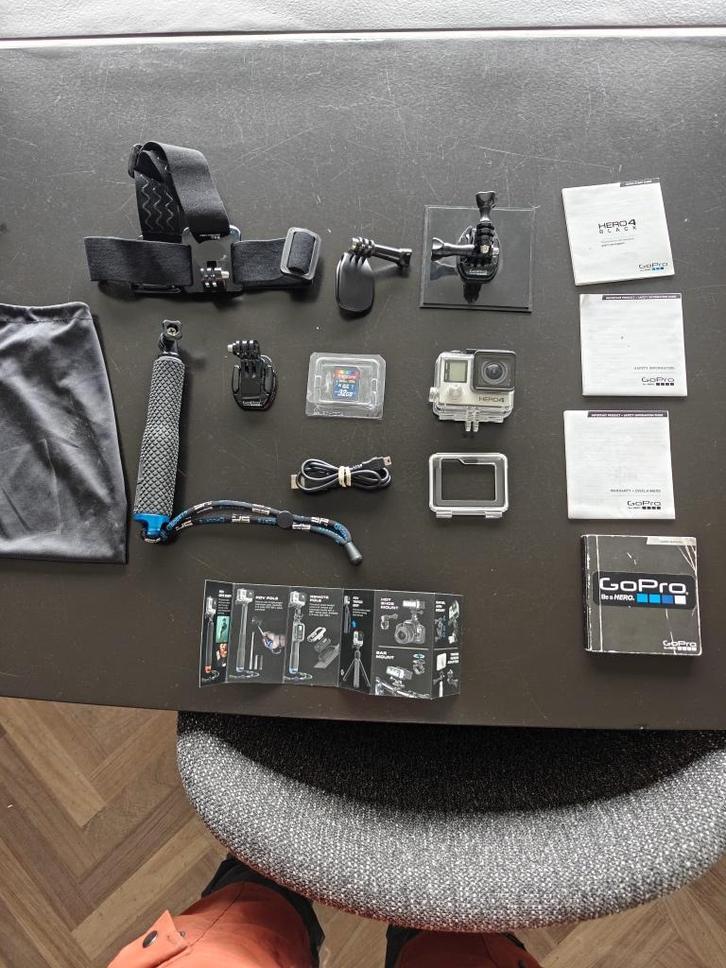 GoPro HERO 4 met diverse accessoires in zeer goede staat, TV, Hi-fi & Vidéo, Caméras action, Comme neuf, GoPro, Enlèvement ou Envoi