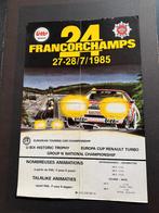 affiche 24 heures de Francorchamps 1985, Collections, Enlèvement ou Envoi, Voitures