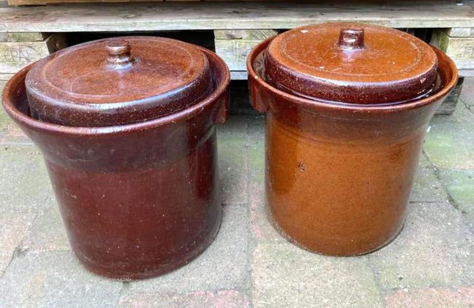 Zuurkool potten, Enlèvement