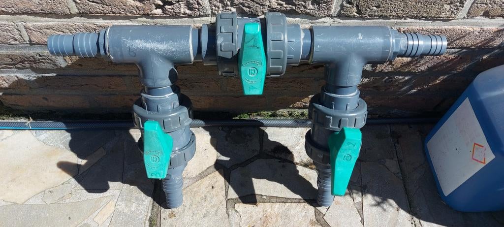 Robinets d'eau à 3 voies pour piscine hors sol., Enlèvement