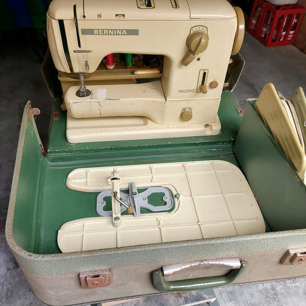 naaimachine bernina record, Hobby en Vrije tijd, Naaimachines en Toebehoren, Ophalen, Gebruikt, Naaimachine, Bernina