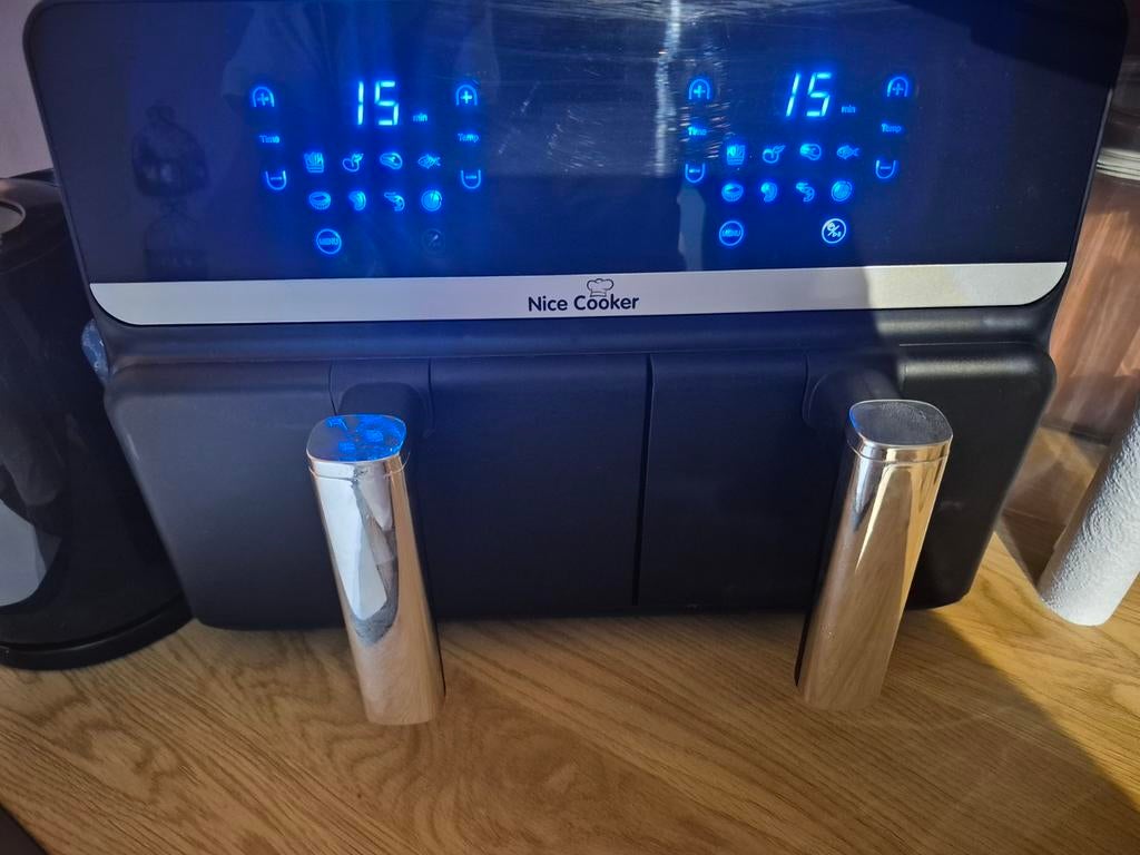 friteuse à air double utilisée une fois, Electroménager, Friteuses à air, Enlèvement ou Envoi, Friteuse à air