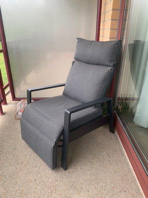 Chaise de terrasse Jutlandia, Enlèvement, Comme neuf, Aluminium, Pliant