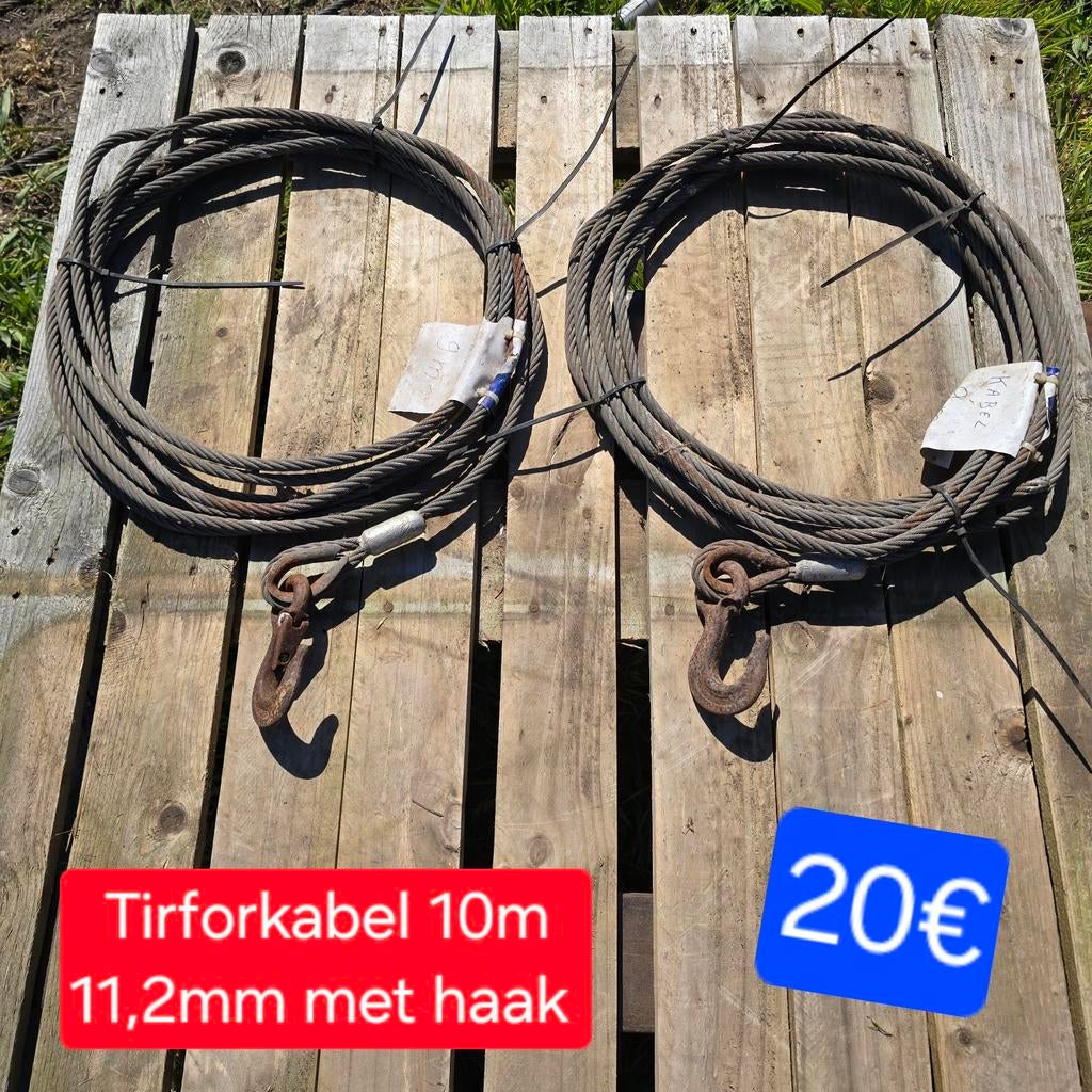Staalkabel Tirfor metaal kabel hijskraan bouw bomen takels, Ophalen