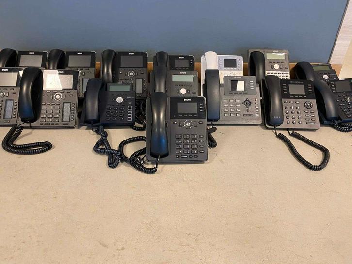 Lot de 15 téléphones IP Snom, Yealink, Grandstream, Télécoms, Téléphones fixes | Filaires, Comme neuf, Enlèvement