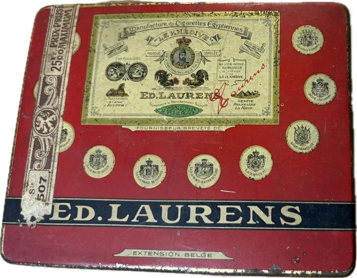 Belangrijk lot oude gelithografeerde metalen dozen, Verzamelen, Blikken, Gebruikt, Overige, Overige merken, Ophalen of Verzenden