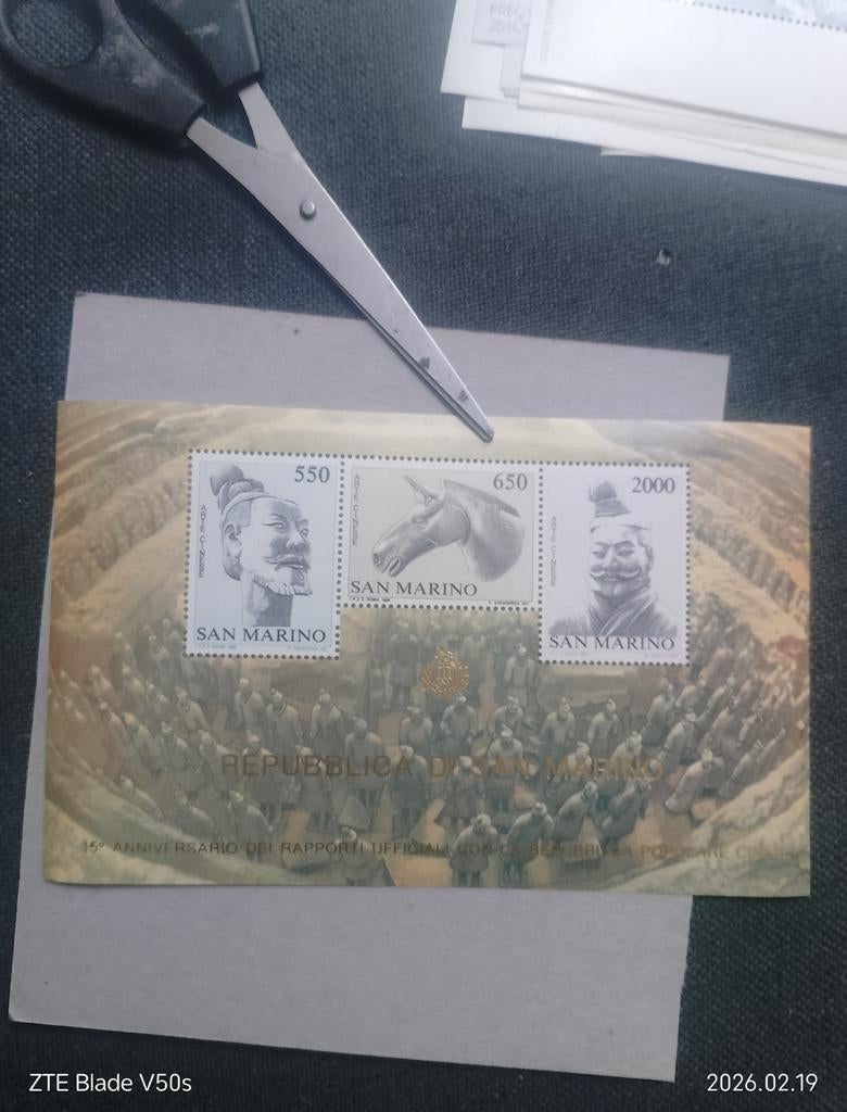 Timbres d'histoire de l'art chinois, Enlèvement ou Envoi