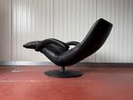 Jori Yoga mono-move relaxfauteuil zwart leder, 75 à 100 cm, Enlèvement ou Envoi, Comme neuf, 50 à 75 cm