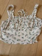 Top blanc avec des fleurs vertes, Kinderen en Baby's, Babykleding | Maat 56, Overige typen, Meisje, Shein, Nieuw