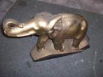 zeer mooi antiek are deco beeld olifant gesigneerd, Antiek en Kunst, Kunst | Beelden en Houtsnijwerken, Ophalen of Verzenden