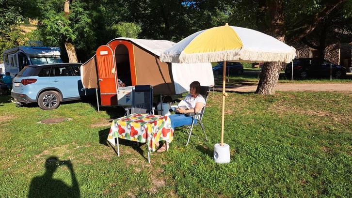 Vintage vouwwagen "Dandy" uit 1982 te koop, Caravans en Kamperen, Vouwwagens, Overige merken, tot en met 4, Aanwezig, Ophalen