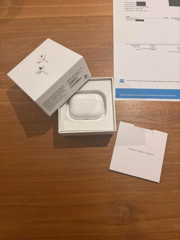 Apple AirPods Pro 2 – als nieuw, met factuur & AppleCare+, Telecommunicatie, Mobiele telefoons | Oordopjes, Nieuw, In gehoorgang (in-ear)