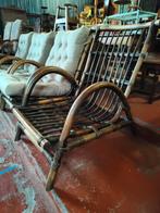 4 rotan zetels, Tuin en Terras, Tuinstoelen, Ophalen, Zo goed als nieuw, Rotan