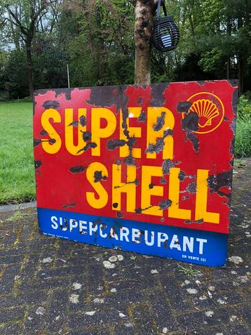 Emaille reclamebord SUPER SHELL