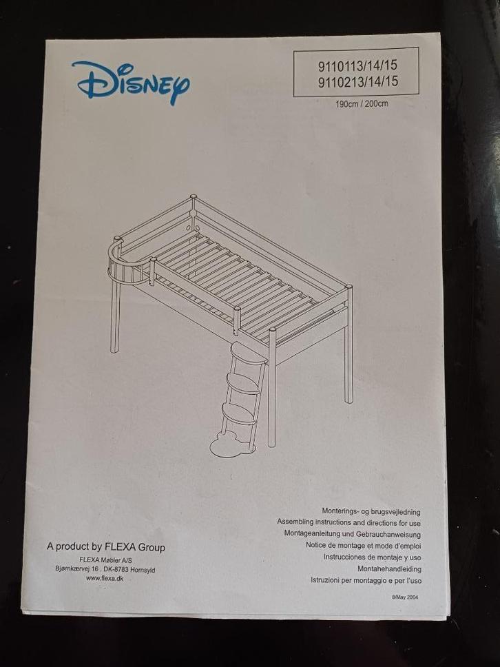 Halfhoogslaper Disney, Huis en Inrichting, Slaapkamer | Stapelbedden en Hoogslapers, Gebruikt, Halfhoogslaper, 200 cm, Ophalen
