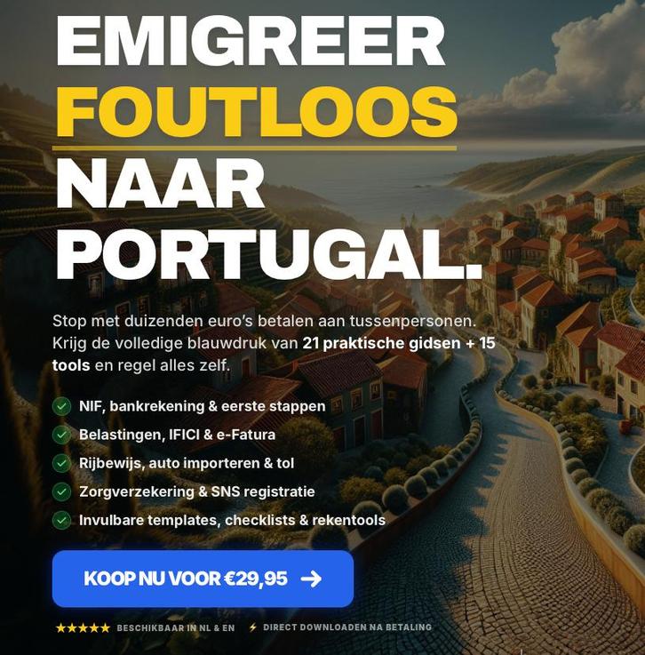 Foutloos emigreren naar Portugal, Boeken, Reisgidsen, Nieuw, Reisgids of -boek, Europa, Overige merken, Ophalen