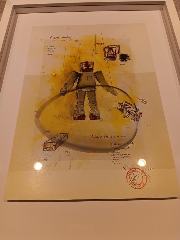 Litho "Cosmogolem", Antiek en Kunst, Kunst | Litho's en Zeefdrukken, Ophalen