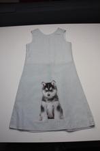 zelfgemaakte jurkje met hondje 12 jaar @ 1 euro, Enfants & Bébés, Vêtements enfant | Taille 152, Fille, Utilisé, Robe ou Jupe