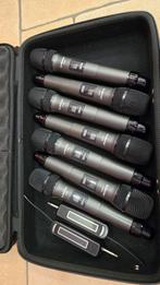 Set van 7 metal dyn handheld mics samen op 2 ontvangers, Muziek en Instrumenten, Ophalen