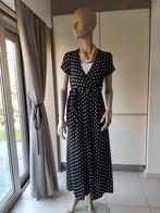 Retro maxi jurk, Kleding | Dames, Ophalen of Verzenden, Zo goed als nieuw, Maat 38/40 (M), Zwart