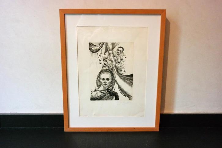 litho Clown, Antiek en Kunst, Kunst | Litho's en Zeefdrukken, Ophalen of Verzenden