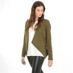 Khaki blazer van Pimkie - Maat small, Verzenden