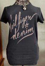 Tommy Hilfiger M blauwe shirt met print, Kleding | Dames, Ophalen of Verzenden, Zo goed als nieuw, Maat 38/40 (M)