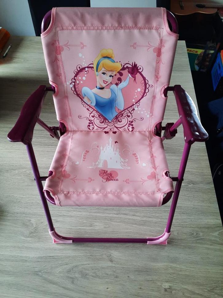 opklapbare tuinstoel Disney Assepoester, Jardin & Terrasse, Chaises de jardin, Comme neuf, Pliant, Enlèvement ou Envoi