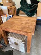 Massief houten tafel +4stoelen, Ophalen