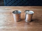 2 tasses Keltum en argent pour enfants, Divers, Divers Autre, Utilisé, Enlèvement ou Envoi, Curiosa en Brocante