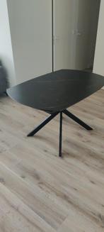 Verlengbare, zwart marmere tafel, Overige vormen, 50 tot 100 cm, Nieuw, Overige materialen