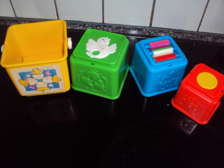 Fisher Price activity stapelpotjes *VINTAGE*, Kinderen en Baby's, Speelgoed | Fisher-Price, Ophalen of Verzenden