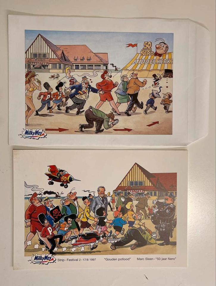 Nero middelkerke envelop nr 2 met kleurenlibris, Collections, Personnages de BD, Enlèvement ou Envoi