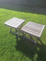 2x Gloster voetenbank., Tuin en Terras, Ophalen of Verzenden, Zo goed als nieuw