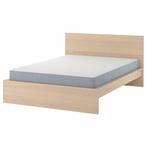 malm bed, 160 cm, Comme neuf, Deux personnes, Crème