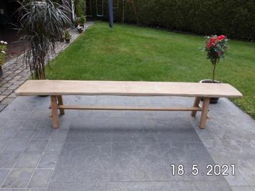 Zitbank in massief eik, Tuin en Terras, Tuinbanken, Ophalen, Nieuw