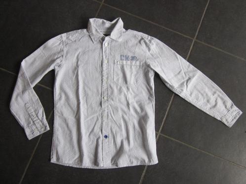 CKS wit-blauw hemd, Kinderen en Baby's, Kinderkleding | Maat 152, Zo goed als nieuw, Jongen, Overhemd of Blouse, Ophalen of Verzenden